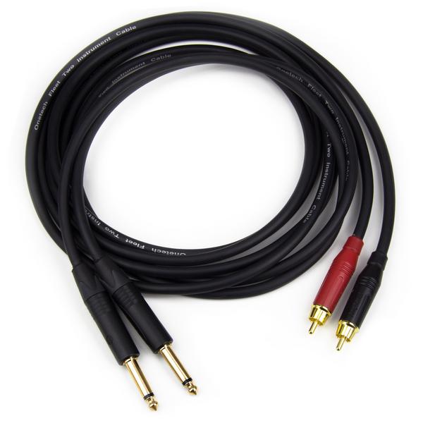 Кабель межблочный 2Jack-2RCA Onetech PRO 1 m